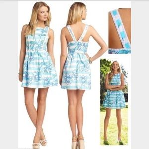 NWT Lily Pulitzer Sandrine Dress in Shirley Blue